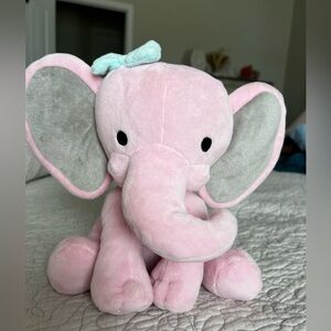 Bedtime Originals Twinkle Toes Hazel Pink Elephant 10 inch Plush Toy